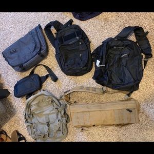 Assortment of backpacks